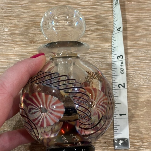 Vintage 1998 Henry Summa Art Glass Perfume Bottle, Paperweight Collection - Picture 3 of 6